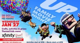 Xfinity Live! FREE January Family Movie Night Event Featuring Up! 1/27/16 #XLFamilyMovieNight