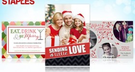 HOT Holiday Photo Card Deal!! Save up to 71% on Holiday Photo Cards from Staples!
