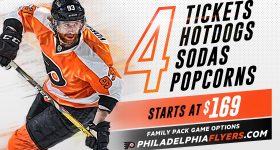 Philadelphia Flyers 2017-2018 Family Pack Ticket Deal and Giveaway