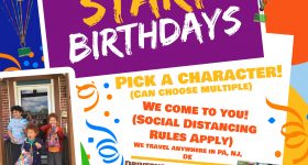 1st Start Birthdays: Surprise Your Birthday Child with a Social-Distant Friendly Character Visit